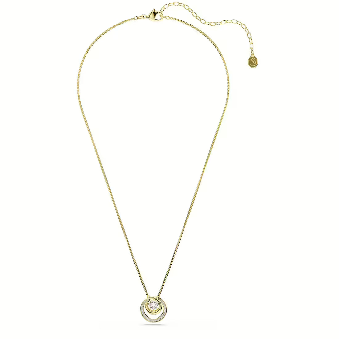 Swarovski Collana Pendente Dorata Hyperbola
