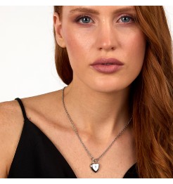 Karl Lagerfeld Collana Con Cuore A Lucchetto