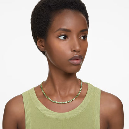Swarovski Collana Matrix Tennis Verde