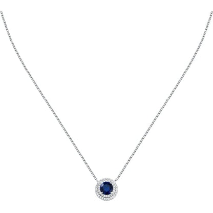 Morellato Collana con Zircone Blu e Giro di Zirconi Bianchi
