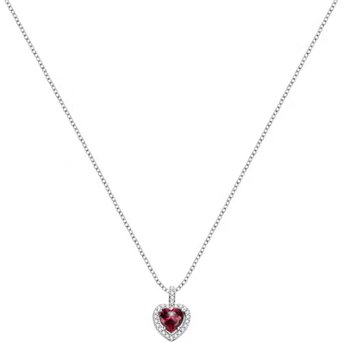 Morellato Collana Nobile Cuore Rosso con Zirconi