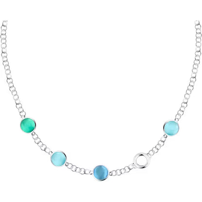 Morellato Collana Venezia Catena con Pietre Azzurre e Blu