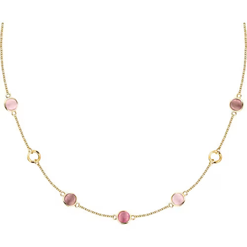 Morellato Collana Venezia Dorata con Pietre Rosa e Marroni