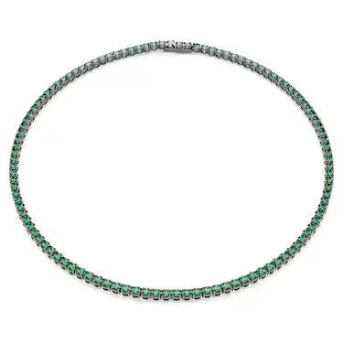 Swarovski Collana Tennis Matrix Verde