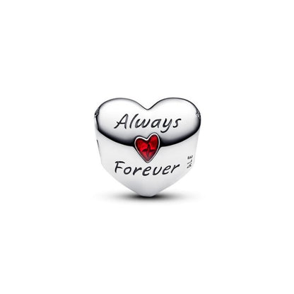 Pandora Charm Disney, Cuore Mickey & Minnie "Always Forever"