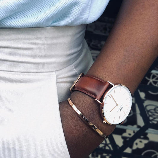 Daniel Wellington Orologio Classic St Mawes Rose Gold Marrone