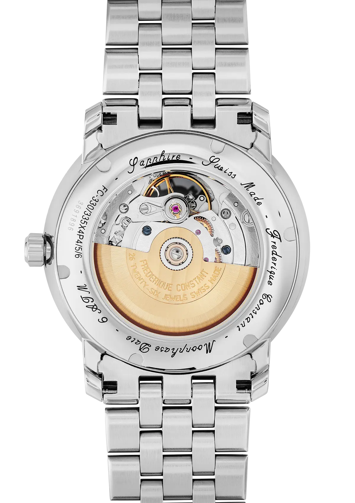 FC- Orologio Uomo Classico Heart Beat Moonphase Date