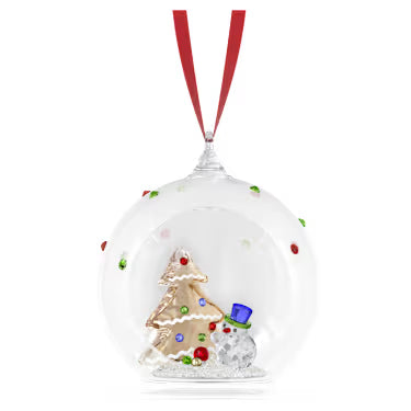 Swarovski Holiday Cheers Decorazione Pallina Albero e Pupazzo di Neve