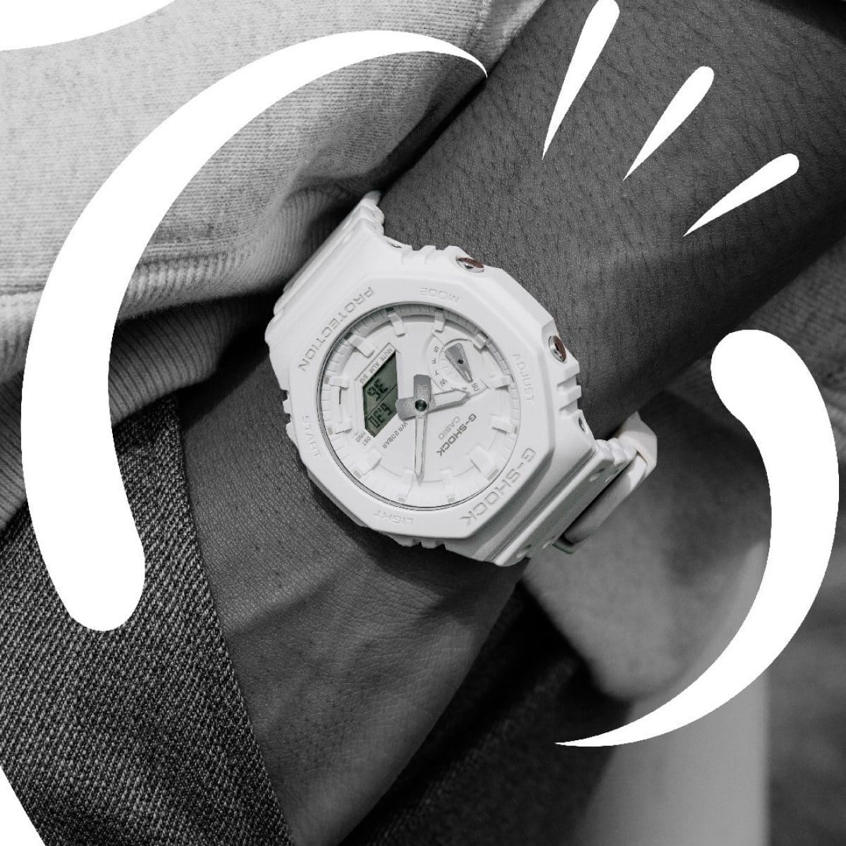 Casio Orologio G-Shock Bianco GA-2100-7A7ER