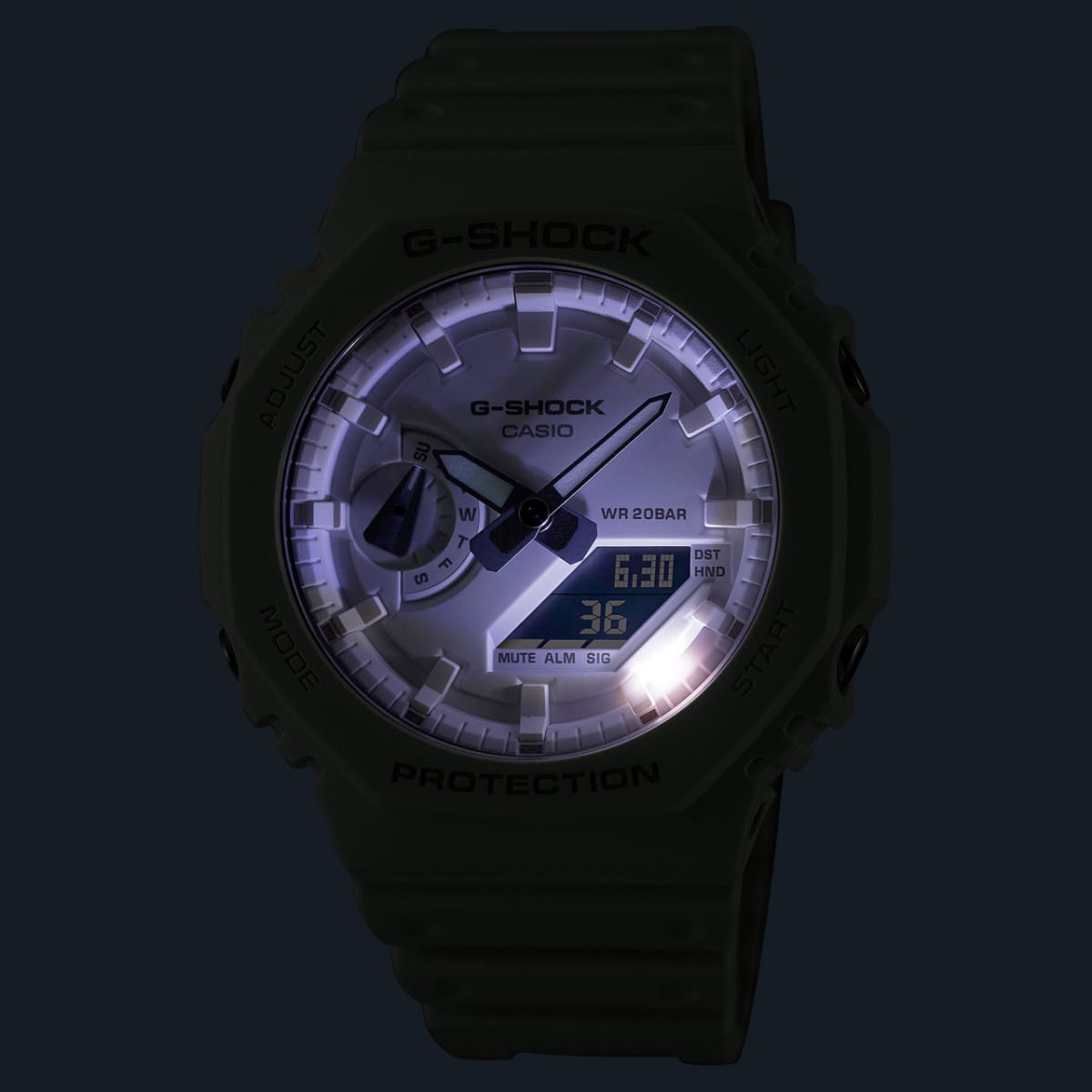 Casio Orologio G-Shock Bianco GA-2100-7A7ER
