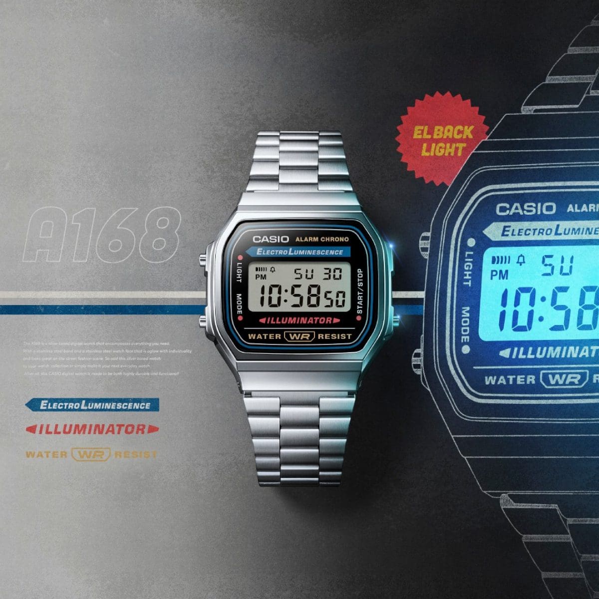 Casio Orologio A168WA-1YES