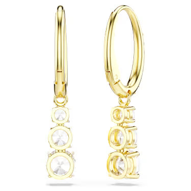 Swarovski Orecchini Dorati a Cerchio Stilla Attract