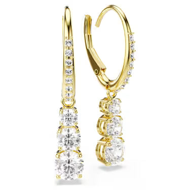 Swarovski Orecchini Dorati a Cerchio Stilla Attract