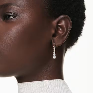 Swarovski Orecchini Dorati a Cerchio Stilla Attract