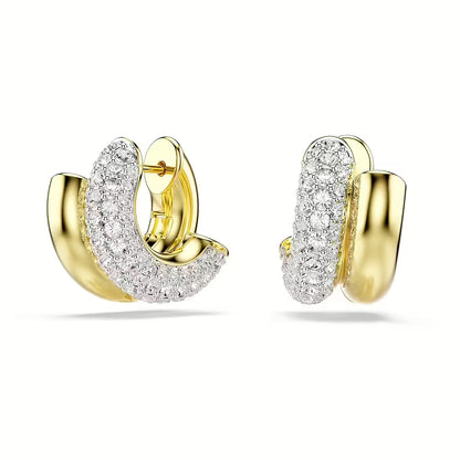 Swarovski Orecchini Dorati a Cerchio Dextera