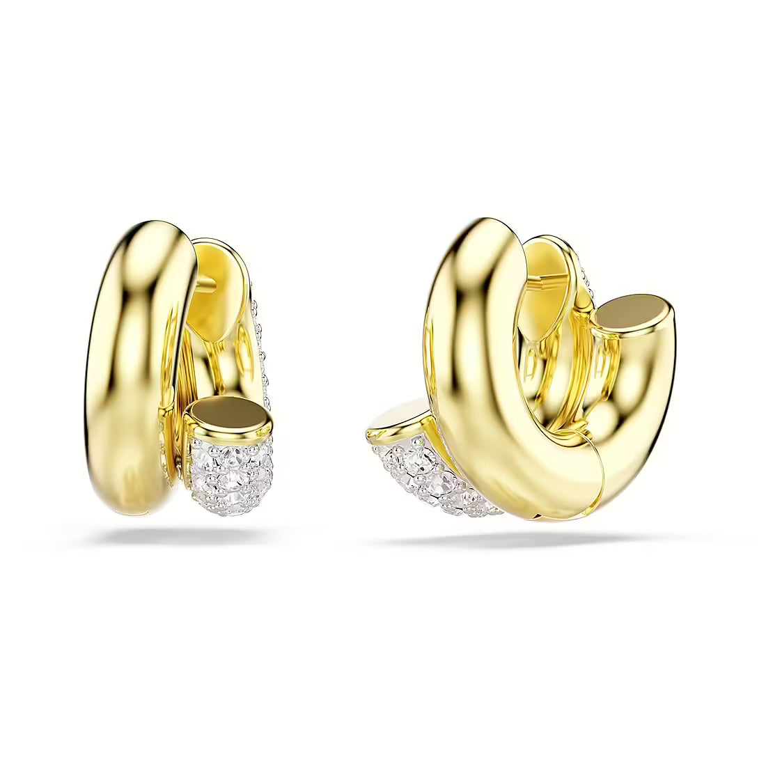 Swarovski Orecchini Dorati a Cerchio Dextera