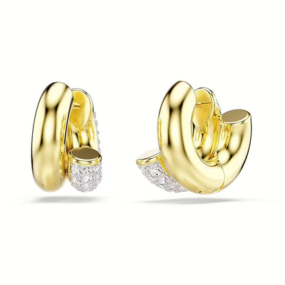 Swarovski Orecchini Dorati a Cerchio Dextera