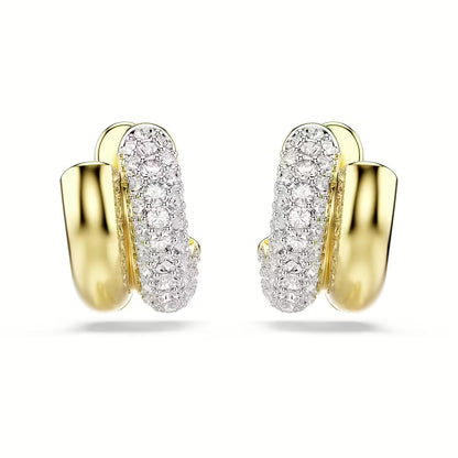 Swarovski Orecchini Dorati a Cerchio Dextera