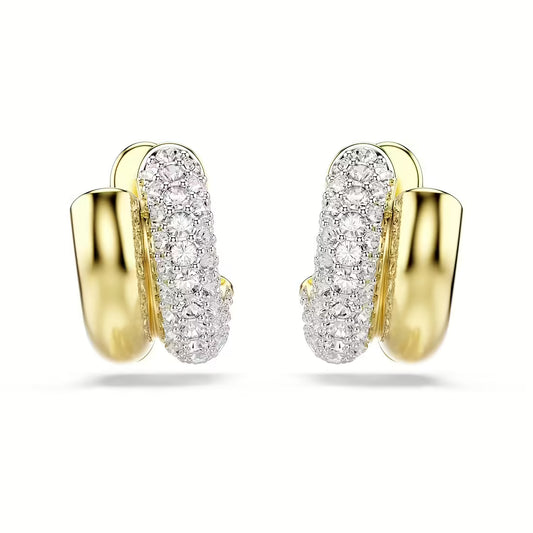 Swarovski Orecchini Dorati a Cerchio Dextera