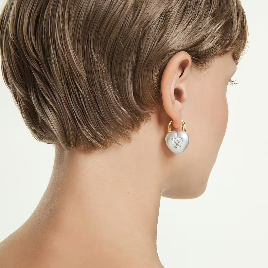 Swarovski Orecchini Cuore Pendenti Idyllia