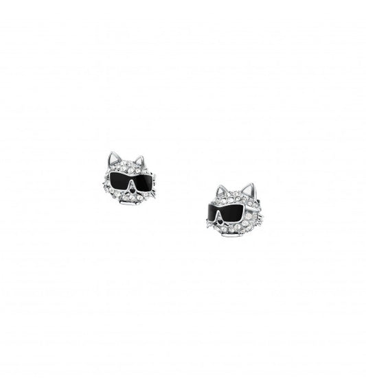 Karl Lagerfeld Orecchini Con Logo Gatto