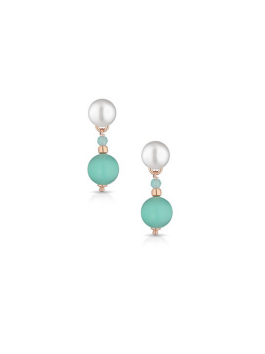 Le Lune Orecchini Pendenti con Amazonite
