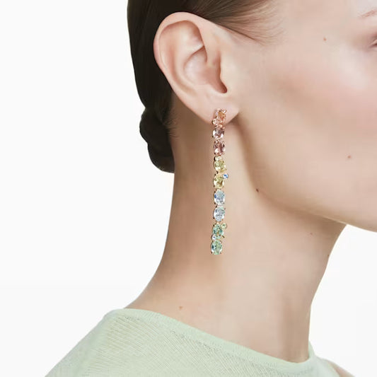 Swarovski Orecchini Pendenti Gema Multicolori
