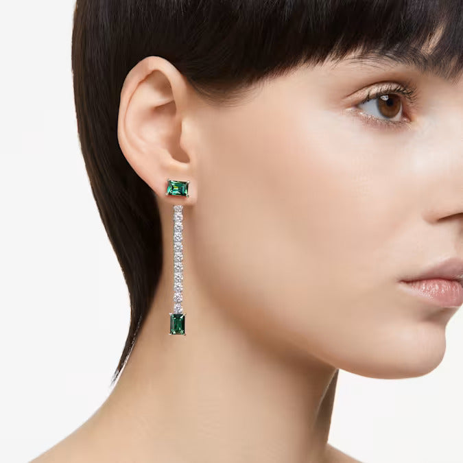 Swarovski Orecchini Pendenti Matrix Verdi