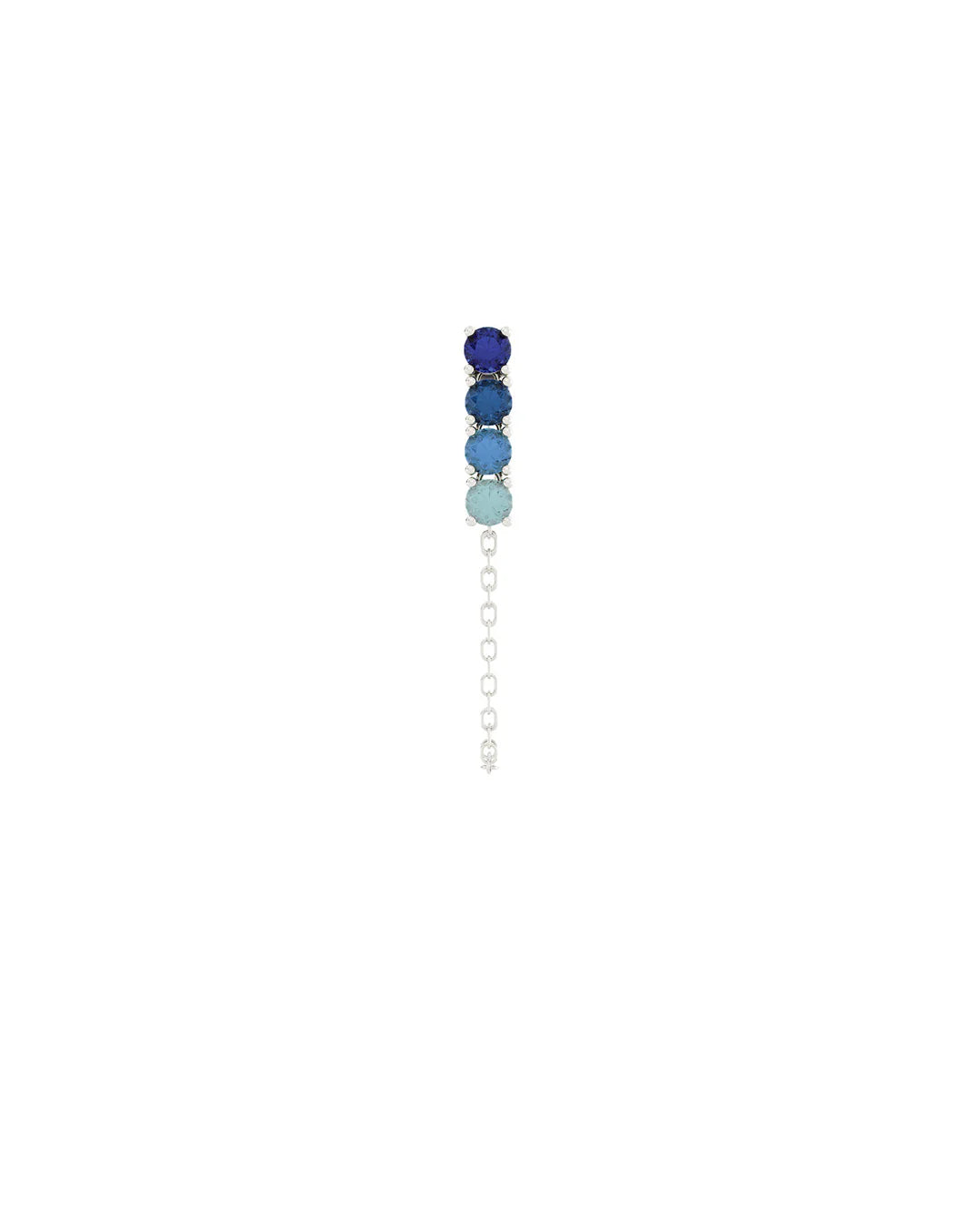 Amabile Orecchino Singolo Bond Light  Argento / Blu