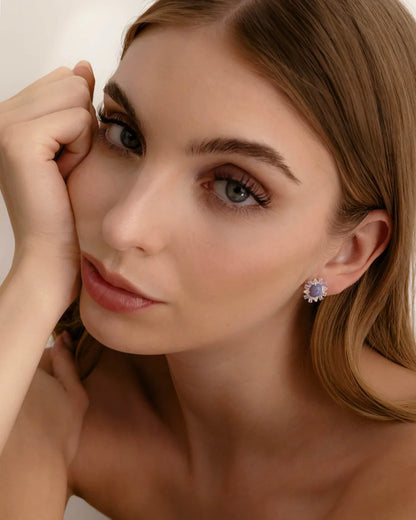 Amabile Orecchino Singolo Lilac Sinistro Argento