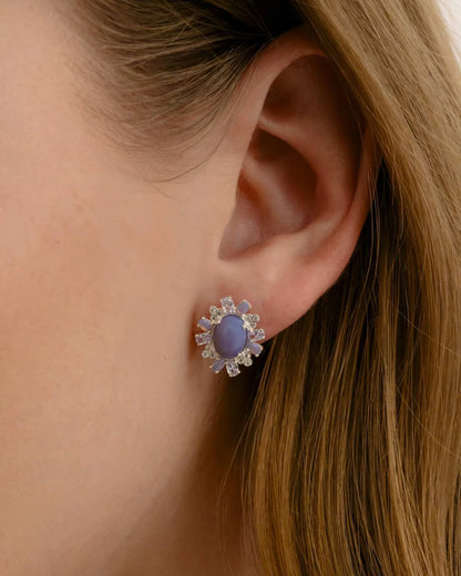 Amabile Orecchino Singolo Lilac Sinistro Argento