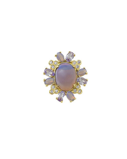 Amabile Orecchino Singolo Lilac Destro Placcato Oro