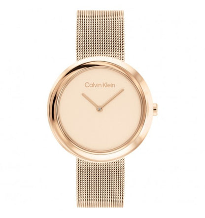 Calvin Klein Orologio Donna Rosato Solo Tempo Sculptural Twisted Bazel