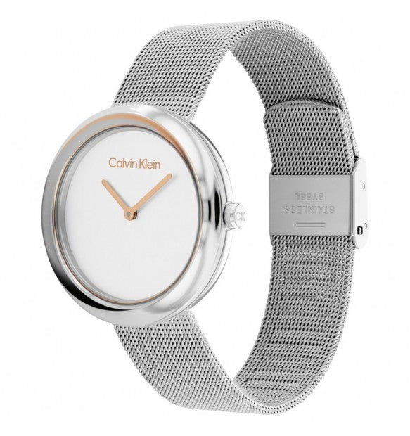 Calvin Klein Orologio Donna Solo Tempo Sculptural Twisted Bazel