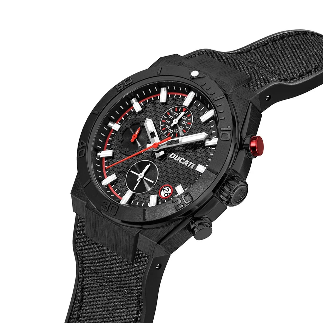 Ducati Orologio Corse Crono Rosso e Nero