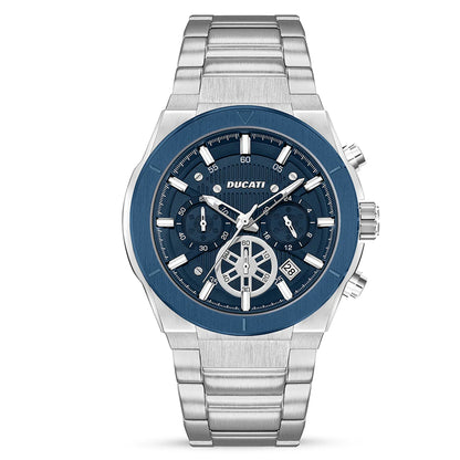 Ducati Orologio Corse Crono Blu in Acciaio