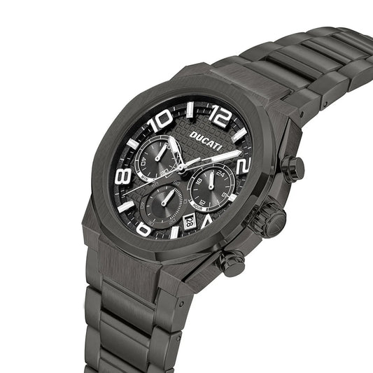 Ducati Orologio Corse Crono Acciaio Pvd Gun