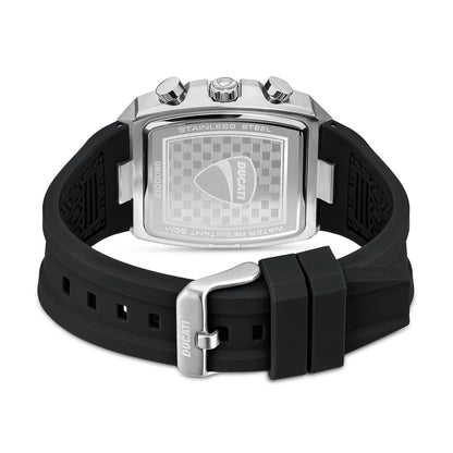 Ducati Orologio Corse Crono Acciaio e Silicone Nero