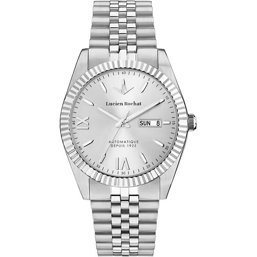 Lucien Rochat Orologio Da Uomo Automatico Bienne Silver