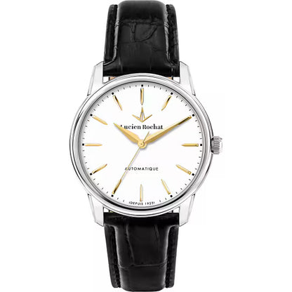 Lucien Rochat Orologio Da Uomo Automatico Iconic In Pelle Nera