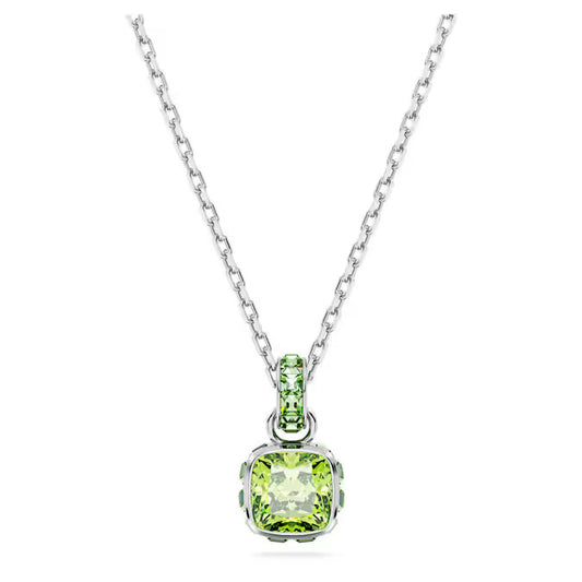 Swarovski Collana Pendente Birthstone Agosto Verde