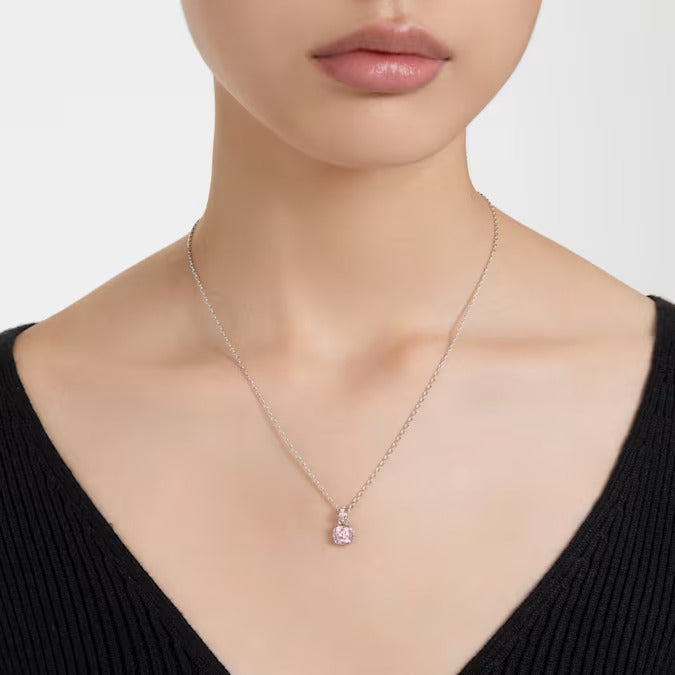 Swarovski Collana Pendente Birthstone Giugno Rosa