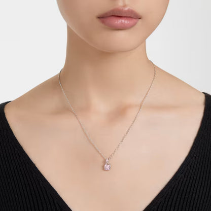Swarovski Collana Pendente Birthstone Giugno Rosa