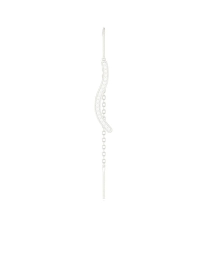 Amabile Orecchino Singolo Pendol Wavy Argento