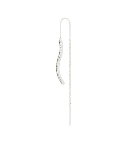 Amabile Orecchino Singolo Pendol Wavy Argento