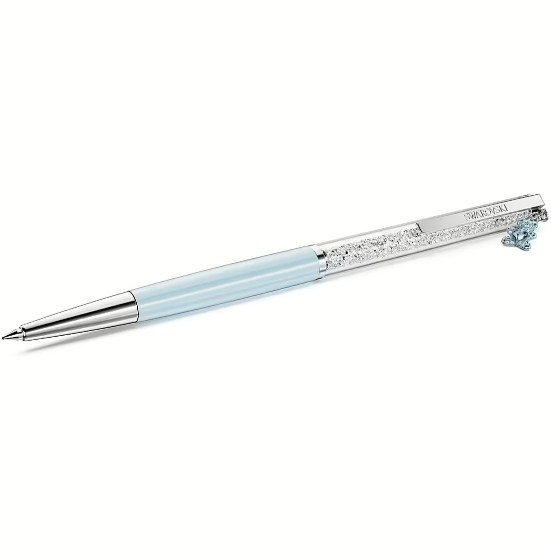 Swarovski Penna a Sfera Crystalline con Orsetto Blu