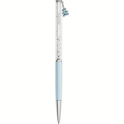 Swarovski Penna a Sfera Crystalline con Orsetto Blu
