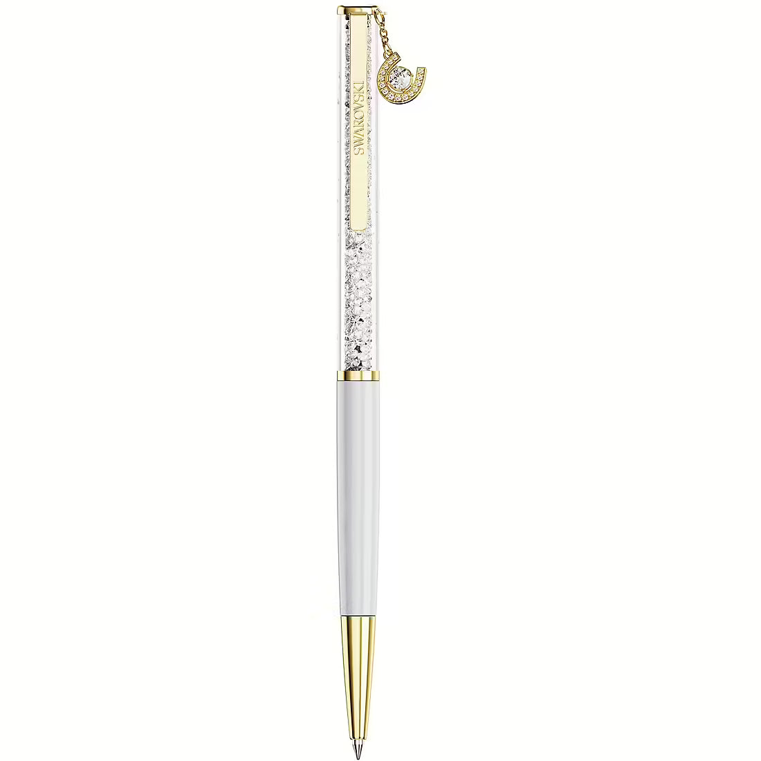 Swarovski Penna a Sfera Crystalline con Ferro di Cavallo Dorato