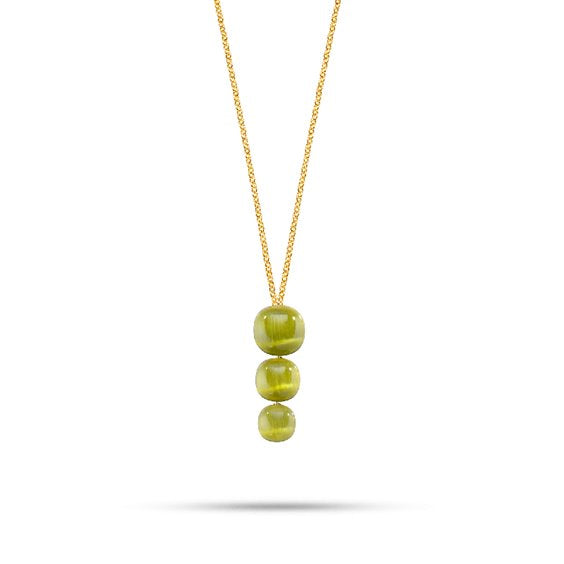 Morellato Collana Gemma Dorata con Pietre Verdi