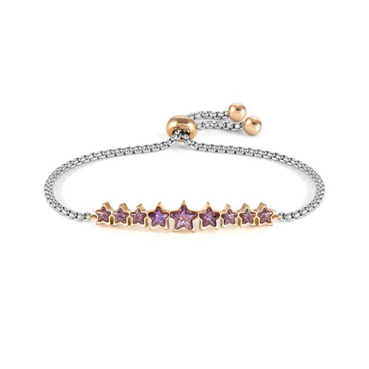 Nomination Bracciale Milleluci con Stelle Viola